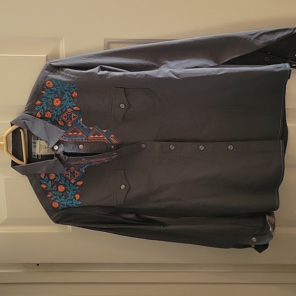 Panhandle embroidered western snap shirt - Picture 1 of 9